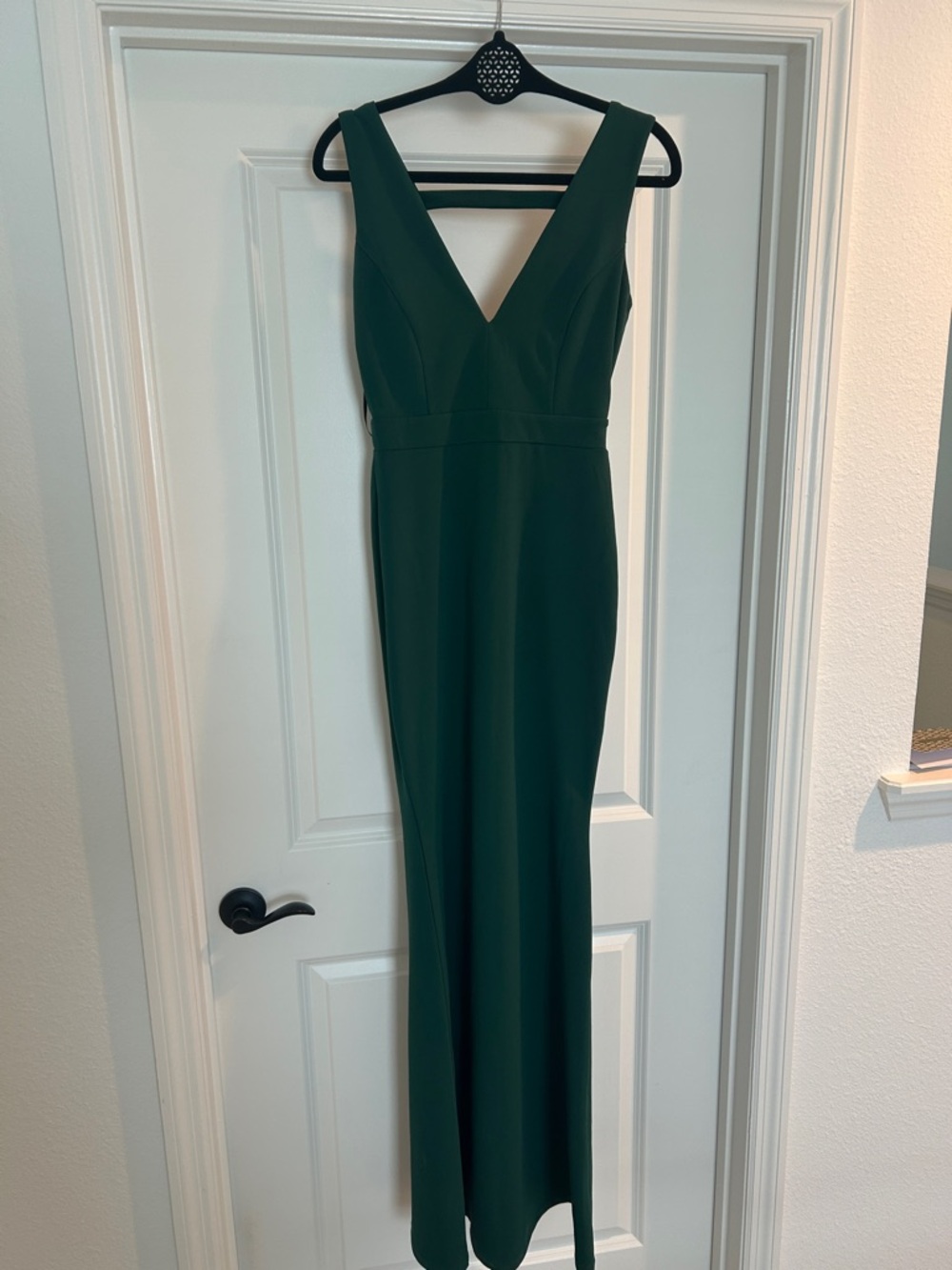 Windsor Forest Green V-Neck Maxi Dress